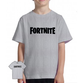 Camiseta Fortnite niño logo® Gris